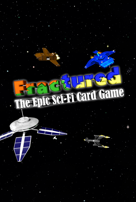 A picture of the Fractured Epic Sci-Fi Card Game.